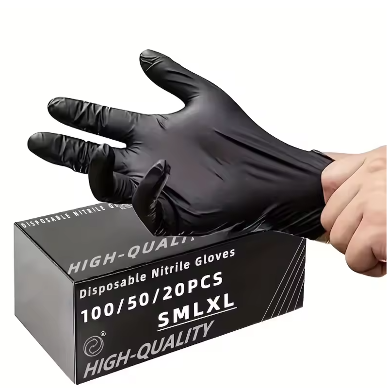 Nitrile Mechanic Glove - 100/50/20PCS Nitrile Gloves Thickened Disposable Gloves