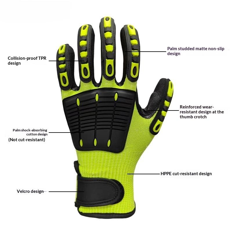 1 Pair Cut & Impact Resistant  - đánh giá và giá Work Glove Impact