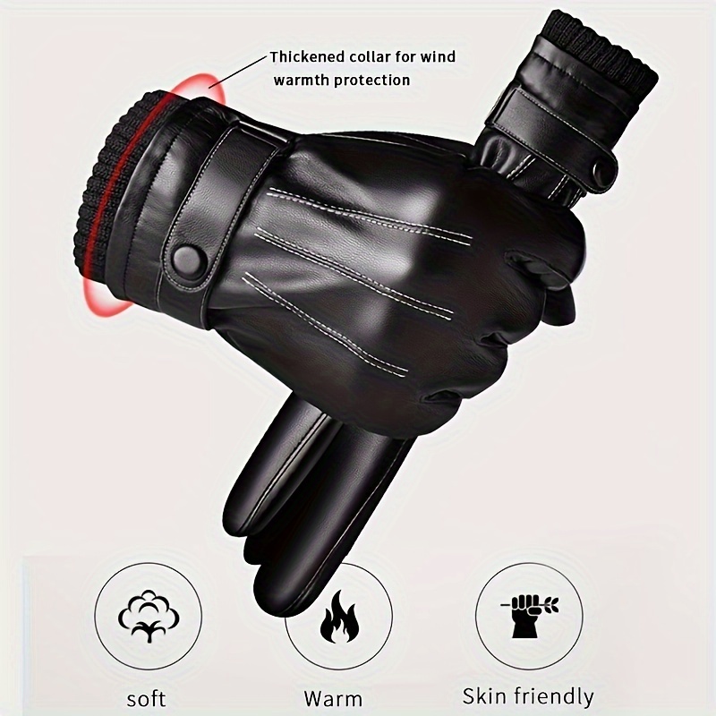 1Pair Winter Gloves Warm Drivi - đánh giá và giá Leather Driving Glove