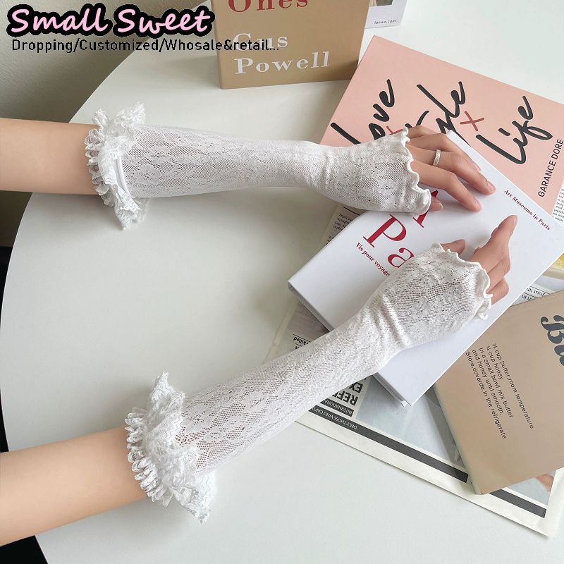 Women's Harajuku White Arm Sle - đánh giá và giá Fingerless Glove Knit