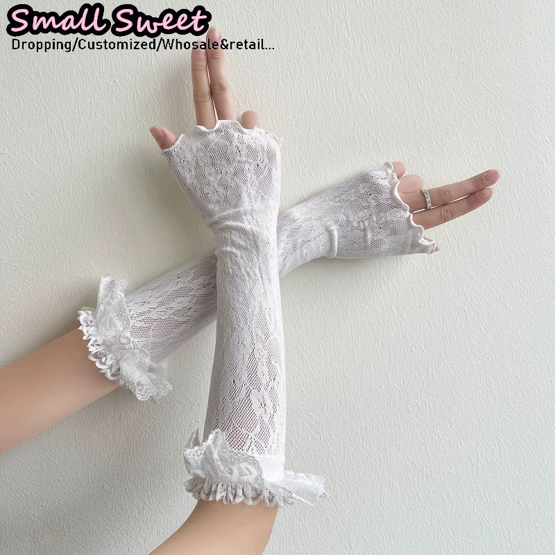 Women's Harajuku White Arm Sle - đánh giá và giá Fingerless Glove Knit