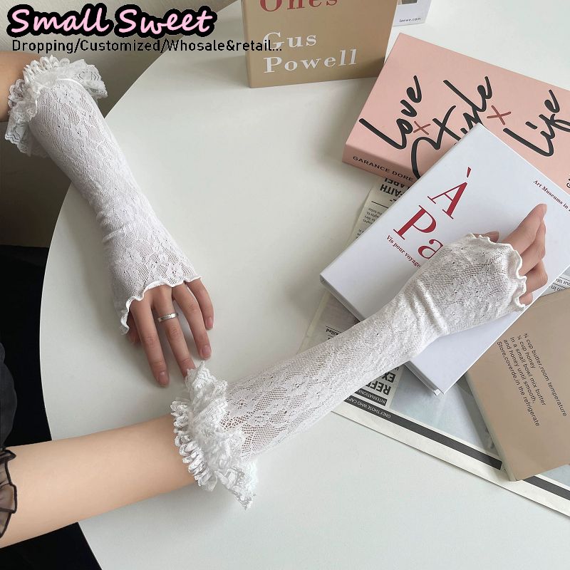 Women's Harajuku White Arm Sle - đánh giá và giá Fingerless Glove Knit