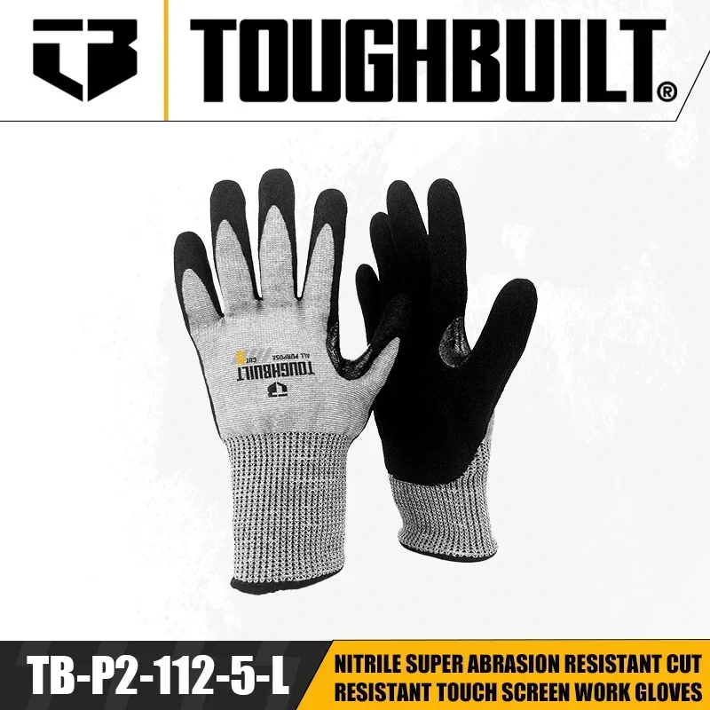 TOUGHBUILT TB-P2-112-5-L/S/M N - đánh giá và giá Nitrile Mechanic Glove