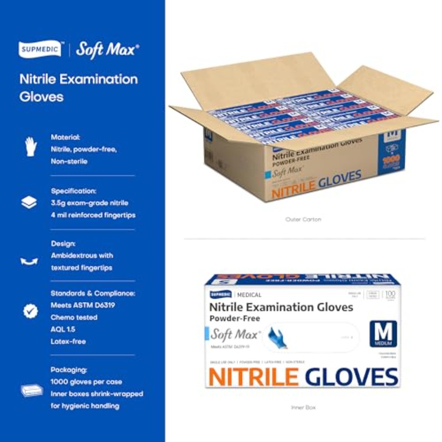 Medical Soft Max™ Nitrile Exam - đánh giá và giá Exam Glove Nitrile