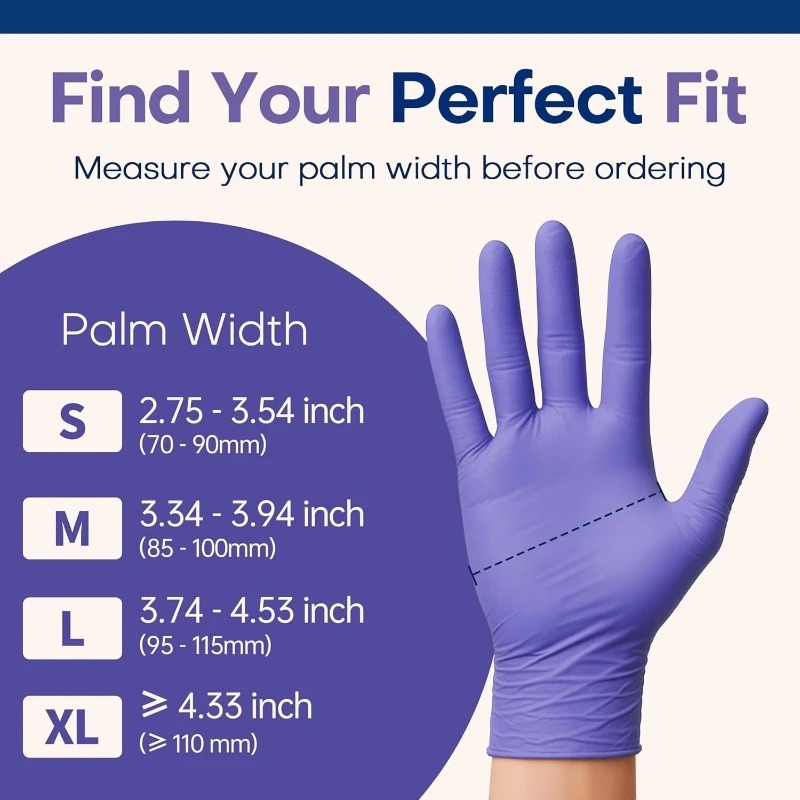 Soft Max Purple Nitrile Gloves - đánh giá và giá Exam Glove Nitrile