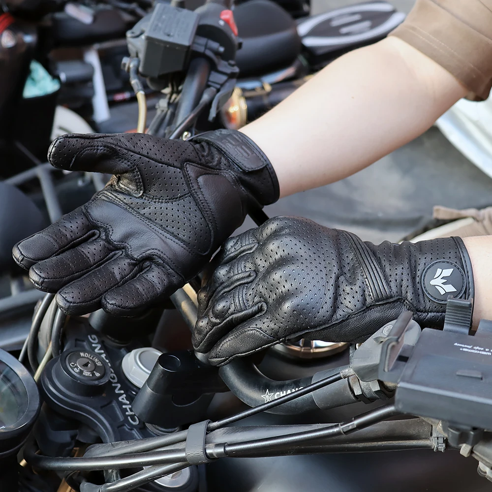 Unisex Vintage Leather Motorcy - đánh giá và giá Motorcycle Glove Knuckle
