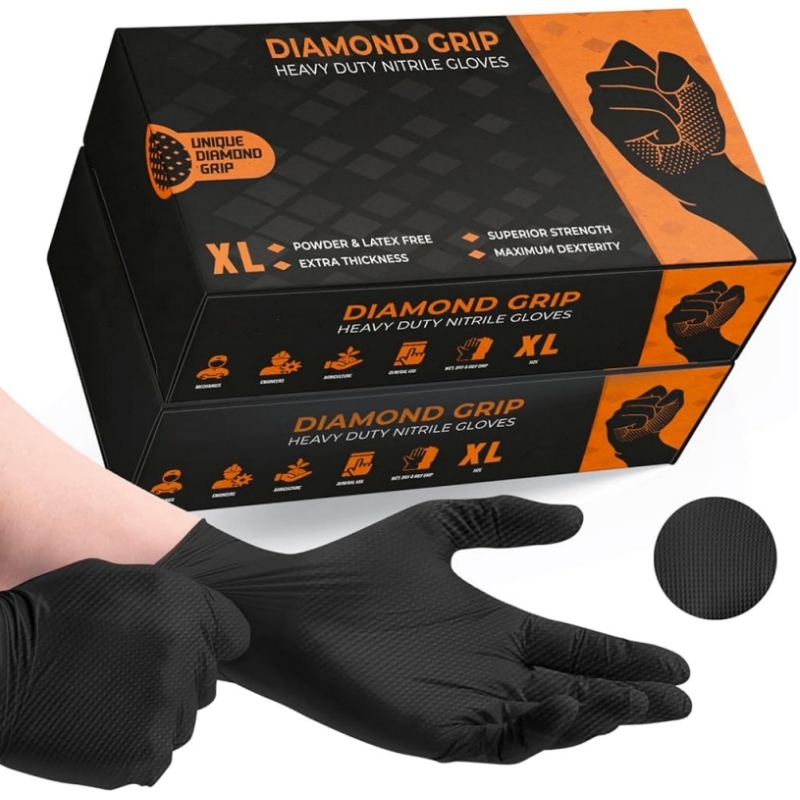 Black Heavy Duty Nitrile Dispo - đánh giá và giá Nitrile Mechanic Glove