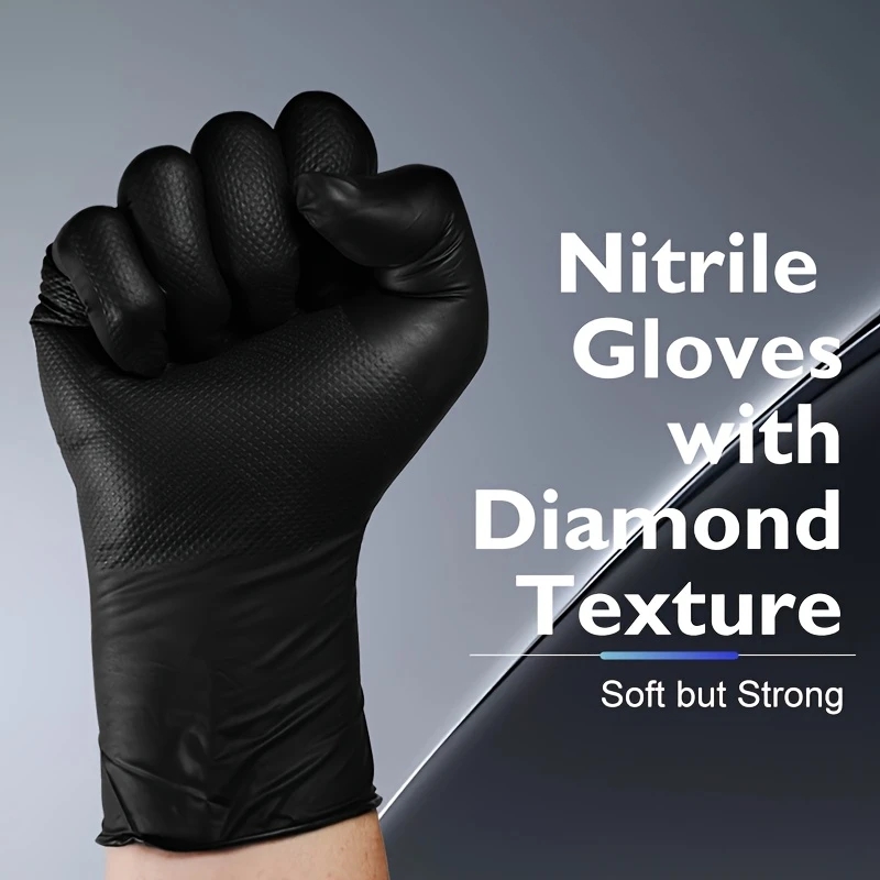 Black Heavy Duty Nitrile Dispo - đánh giá và giá Nitrile Mechanic Glove