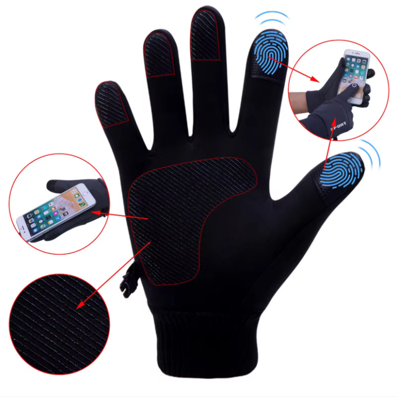 Winter Gloves Men Women Touch  - đánh giá và giá Leather Driving Glove