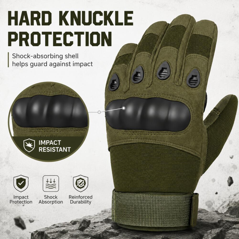 Full Finger Tactical Gloves wi - đánh giá và giá Motorcycle Glove Knuckle