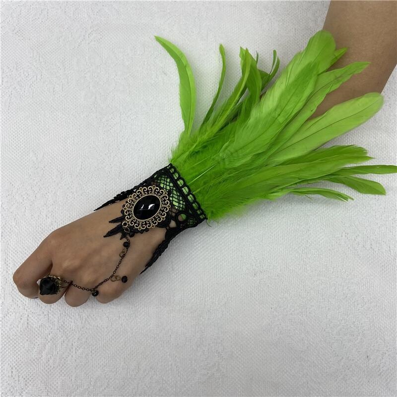Halloween Feather Lace Gloves  - đánh giá và giá Motorcycle Glove Knuckle